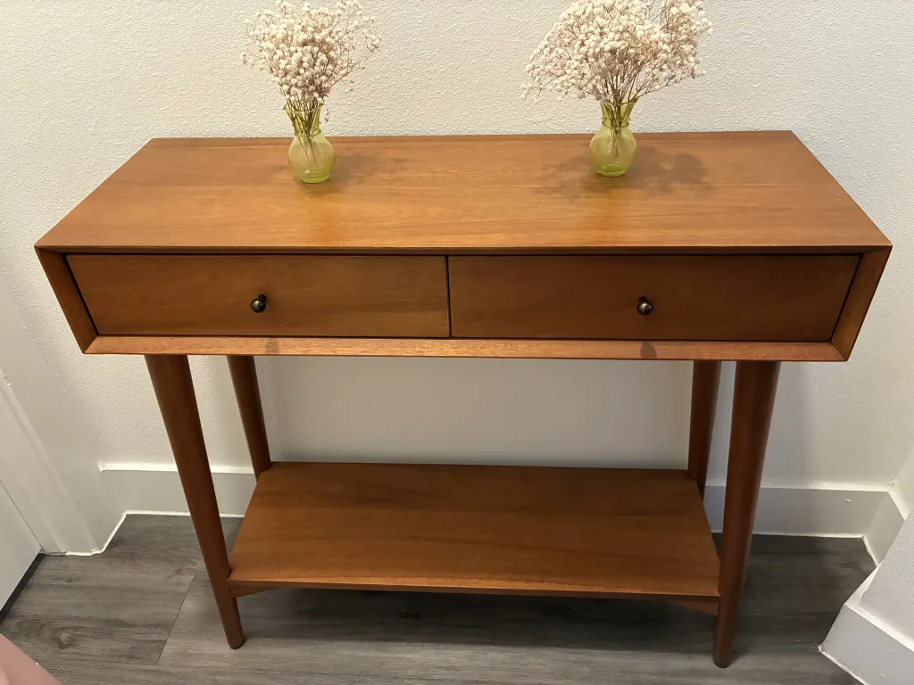 Photo 1 of West Elm mid-century 34” console, acorn