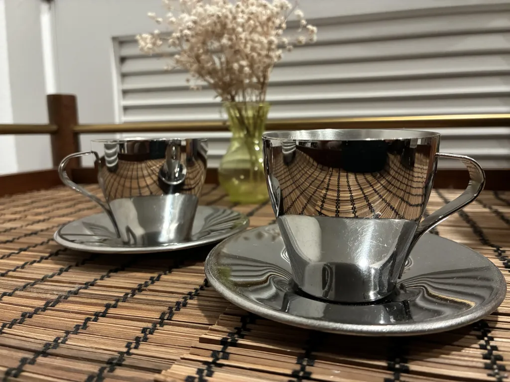 Photo 1 of IKEA aluminum espresso cups